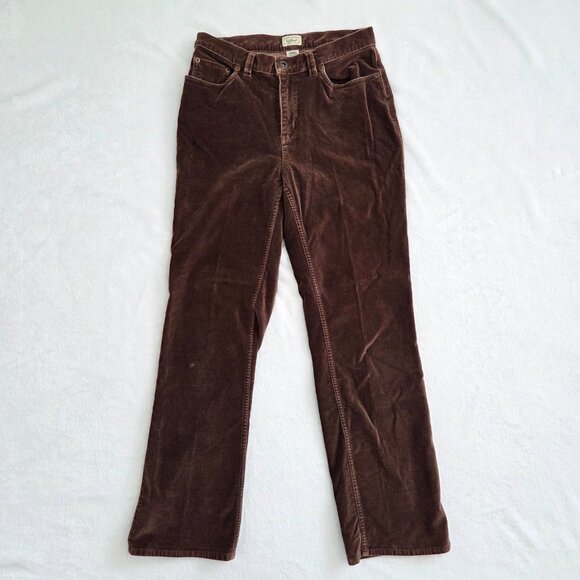 L.L. Bean Pants - LL Bean Brown Corduroy Pants Sz 6 Straight Leg Gorpcore Y2K Granola Academia